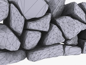 stone wall 1 Model 3D