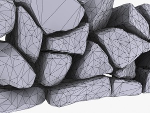 stone wall 1 Model 3D