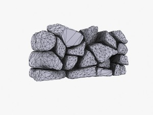 stone wall 1 Model 3D