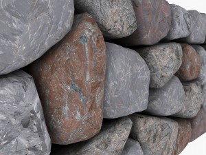 stone wall 2 3D Model