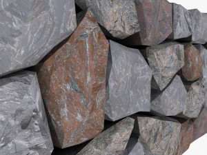 stone wall 2 3D Model