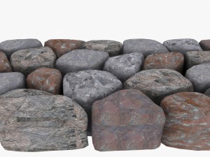 stone wall 2 3D Model