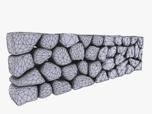 stone wall 2 3D Model