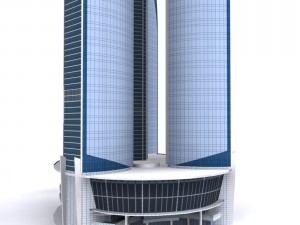 etihad tower low poly 3D Model