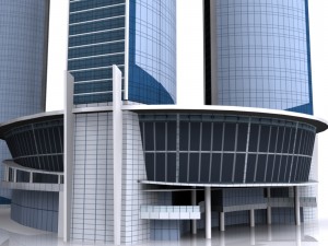 etihad tower low poly 3D Model