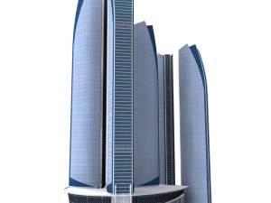 etihad tower low poly 3D Model