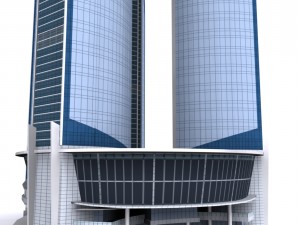 etihad tower low poly 3D Model