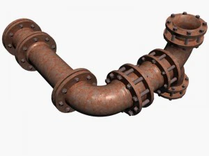 industrial pipes 3D Model