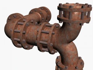 industrial pipes 3D Model