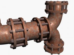 industrial pipes 3D Model