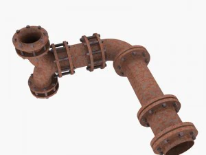 industrial pipes 3D Model