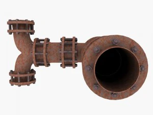industrial pipes 3D Model