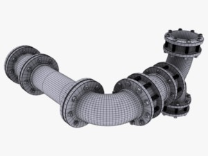 industrial pipes Modèle 3D