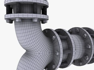 industrial pipes 3D Model