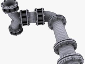 industrial pipes 3D Model