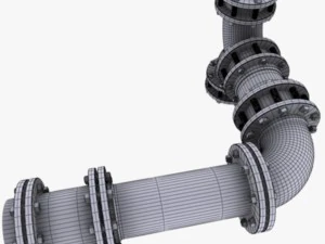 industrial pipes 3D Model