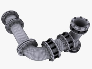 industrial pipes Modèle 3D