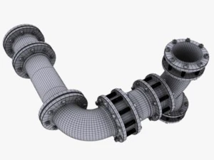 industrial pipes 3D Model