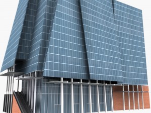 the shard building low poly 3D Model