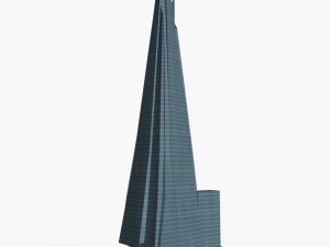 the shard building low poly 3D Model