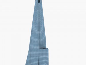 the shard building low poly 3D Model