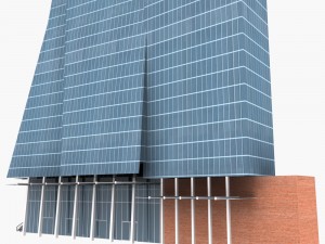 the shard building low poly 3D Model