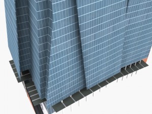 the shard building low poly 3D Model