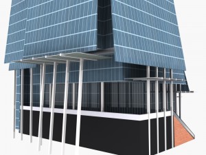 the shard building low poly 3D Model