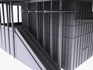 the shard building low poly 3D Model