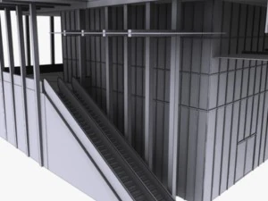 the shard building low poly 3D Model