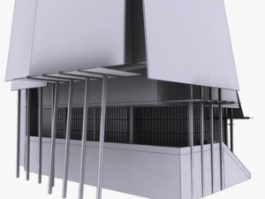 the shard building low poly 3D Model