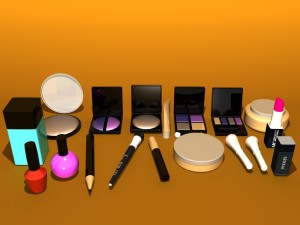 cosmetics makeup item 3D मॉडल