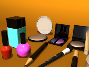 cosmetics makeup item 3D मॉडल
