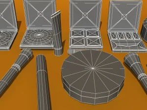 cosmetics makeup item 3D Model