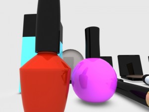 cosmetics makeup item 3D मॉडल