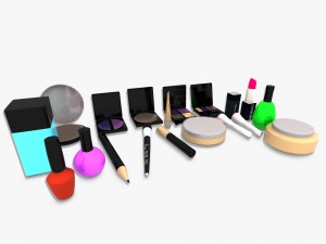 cosmetics makeup item 3D मॉडल