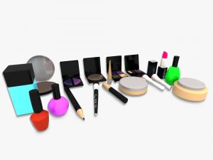 cosmetics makeup item 3D Model