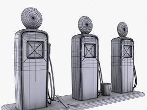 gas pump bp 3D Модель