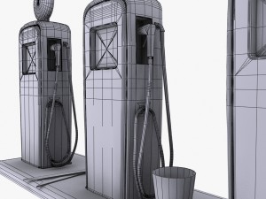 gas pump bp 3D Модель