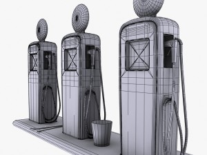 gas pump bp 3D Модель