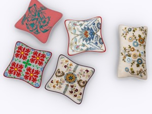 throw pillow 5 item 3D Модель