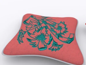 throw pillow 5 item 3D Model