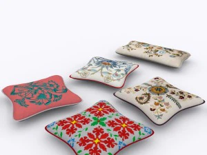 throw pillow 5 item 3D Model