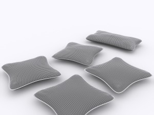 throw pillow 5 item 3D Модель