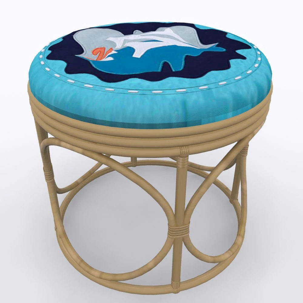 cane stool 3D Model .c4d .max .obj .3ds .fbx .stl .blend 