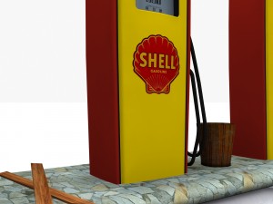 gas pump shell 3Dモデル