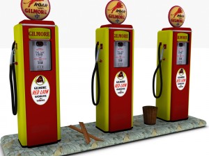Standalone Vintage Gas Pump with Movements 3D MiscellaneousPoserWorld 3D  Model Content Store for Poser and DAZ 3D Studio