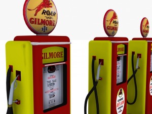 gas pump gilmore 3D 模型