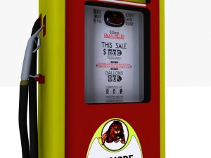 gas pump gilmore 3D 模型