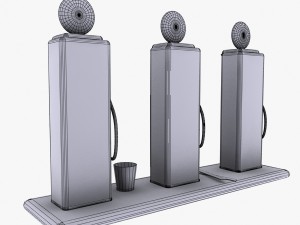 gas pump gilmore 3D 模型